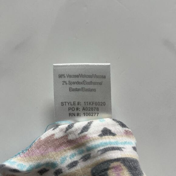 Hale Bob Oona mini Dress turquoise blue print Size M Boho chic Western Festival - Picture 10 of 12